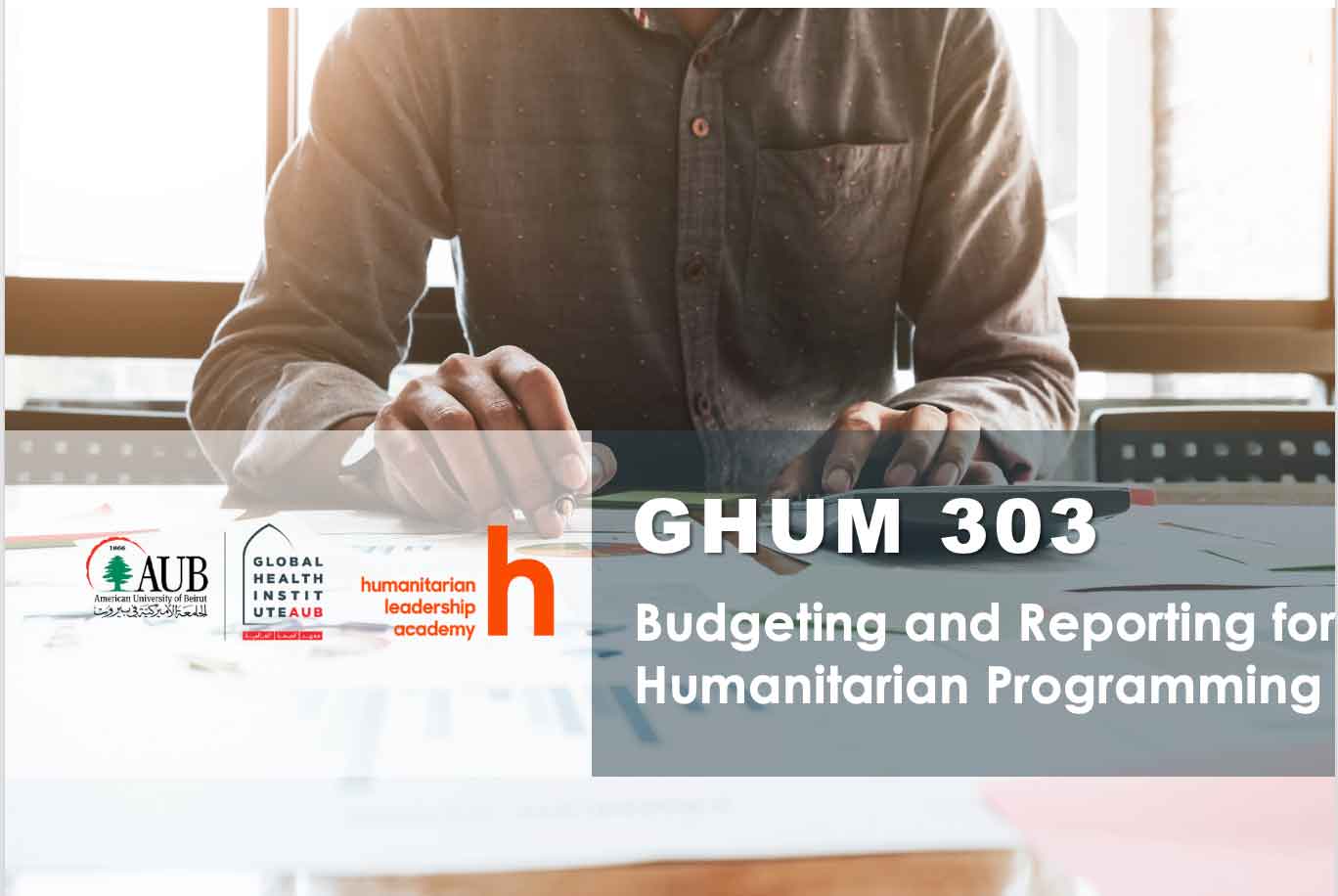 Budgeting and Reporting for Humanitarian Programming