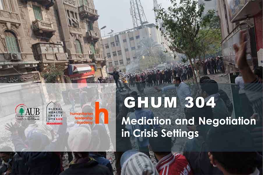 Mediation and Negotiation in Crisis Settings
