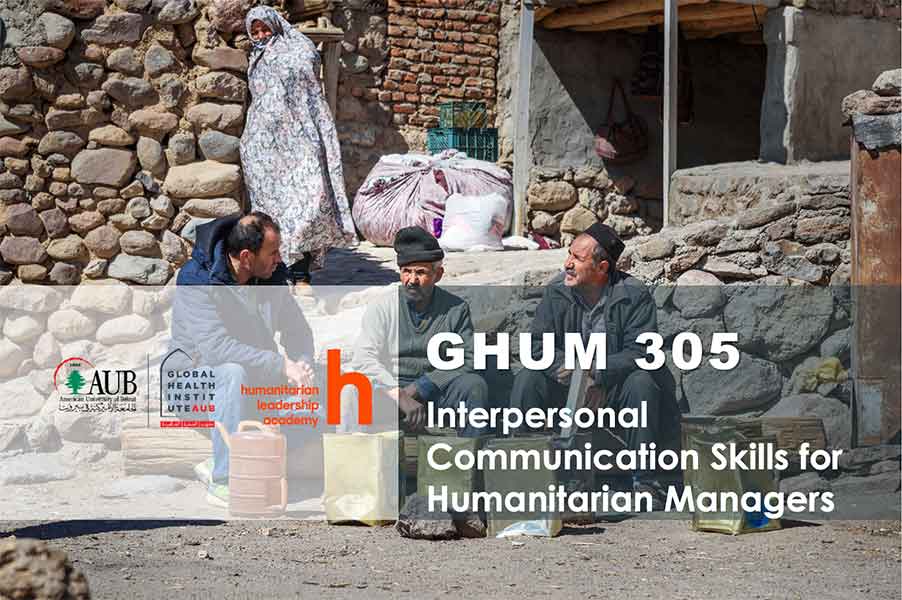 Interpersonal Communication Skills for Humanitarian Managers